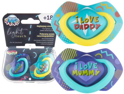 CANPOL BABIES SYMETRICKÝ CUML NEON LOVE +18m