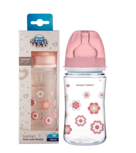 CANPOL BABIES ŠIROKÁ LAHEV 240ml EASY START +3m