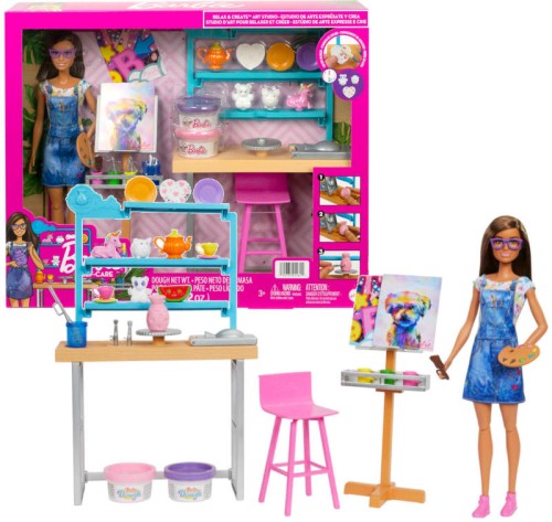 Mattel Barbie Umělecká dílna Sada Panenka + Příslušenství 3+