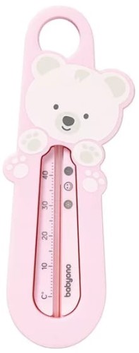 Babyono Analogový Teploměr Do Vody Růžový Medvídek 777/03