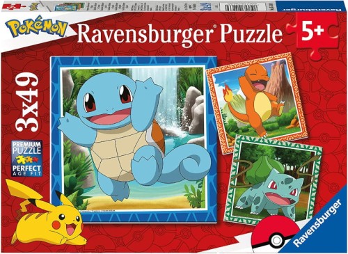 Ravensburger Puzzle Pokemon Skládačky 3v1 3x49 Kousků 5+