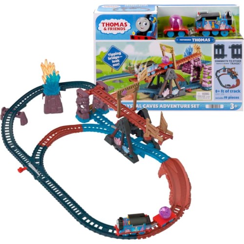 Mattel Tomáš a přátelé Mega set Krystalová jeskyně železniční trať