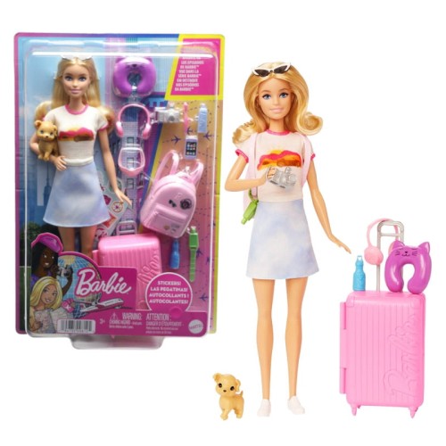 Mattel Barbie Cestovatelka Malibu Na Cestě + Příslušenství