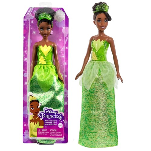 Mattel Disney Princezna Lalka Tiana Princezna a Žába 3+