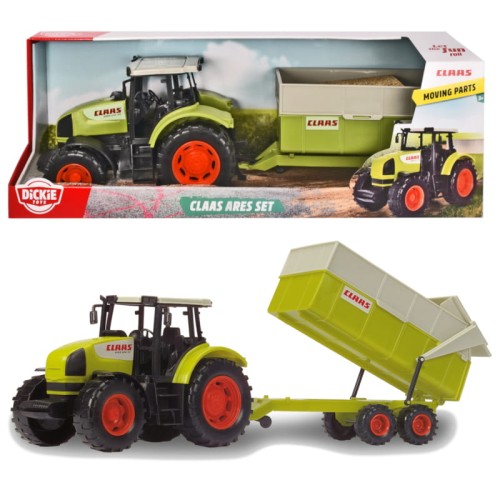 Simba Dickie Toys Velký Traktor CLAAS Ares S Přívěsem