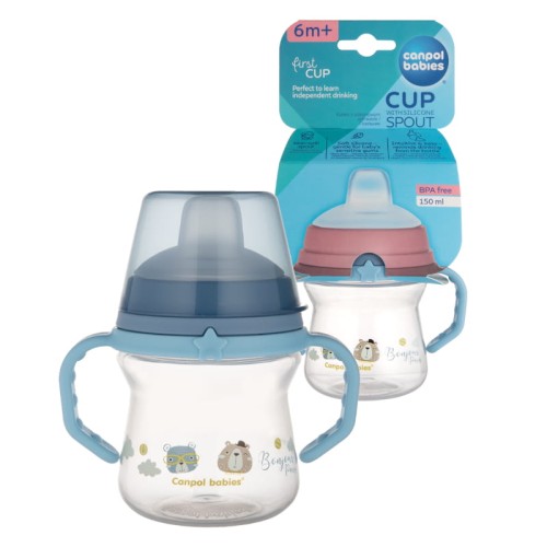 Canpol Babies Tréninkový hrníček Nekopec FirstCup Bonjour Paris 150 ml 6m+