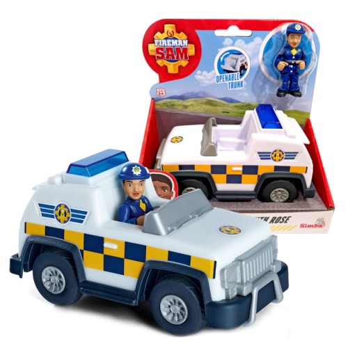 Simba Hasič Sam Záchranné Policajní Vozidlo 4x4 + Figurka Rose 3+