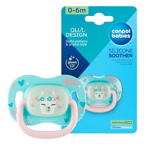 Canpol Babies Silikonová Symetrická Cumlík 0-6m Exotická Zvířata Lama