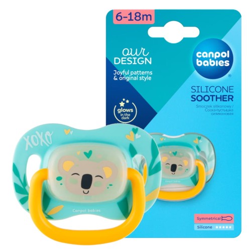 Canpol Babies Silikonová Symetrická Dudlík 6-18m Exotická Zvířata Koala
