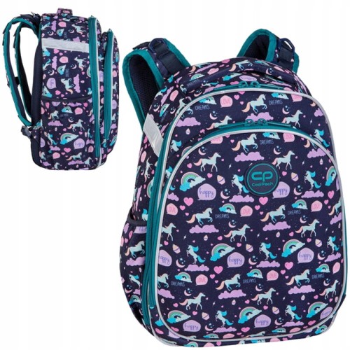 Coolpack Turtle Školní Batoh Pevný Šťastný Jednorožec 25l