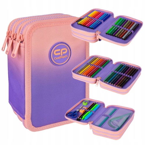 Coolpack Jumper 3 Penál S Výbavou 3-komorový Gradient Berry
