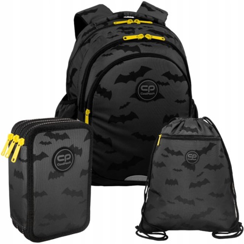 Coolpack Sada Darker Night Batoh Jerry Taška Vert Penál S Vybavením Jumper 3