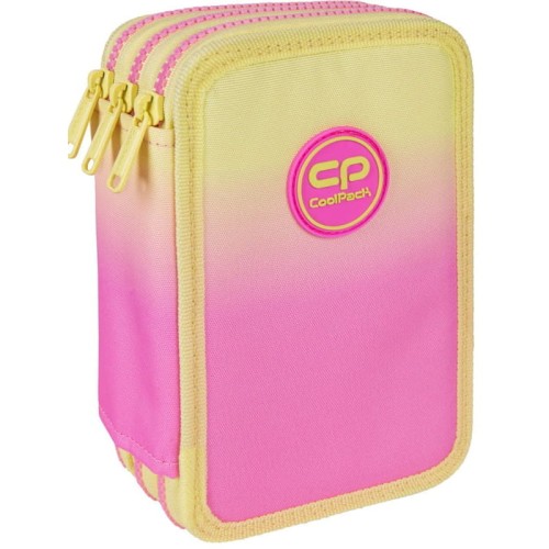 CoolPack Jumper 3 Peračník 3-komorový S Výbavou Gradient Peach Žlutý Růžový
