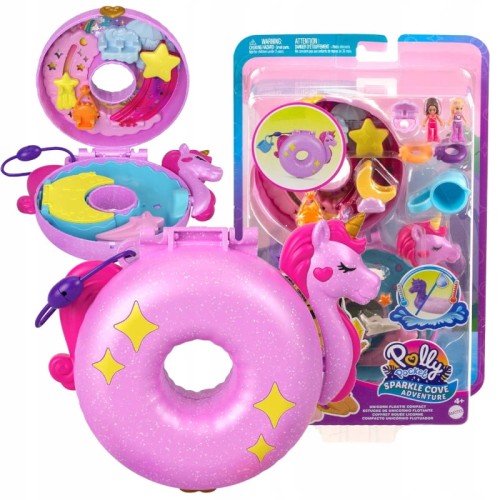 MATTEL POLLY POCKET SADA MOSKYTNÍK KAPESNÍ JEDNOROŽEC PLAVACÍ KOLO