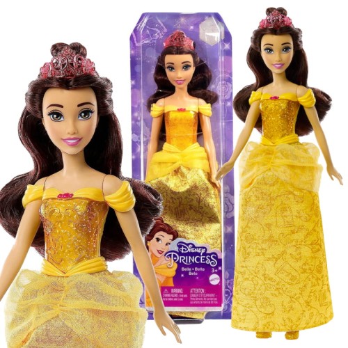 DISNEY PRINCEZNA BELLA PŘÍSTROJOVÁ PANENKA KRÁSKA A ZVÍŘE PRINCEZNA 28 CM