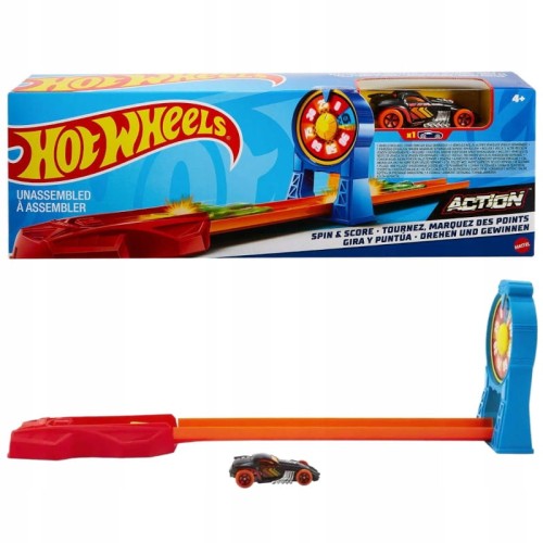 HOT WHEELS ZÁKLADNÍ VÝZVA OTOČENÉ SKÓREK SPIN & SCORE SADA