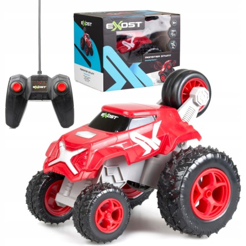 EXOST DÁLKOVĚ OVLÁDANÉ MONSTER STUNT AUTO + OVLADAČ AUTO 5+
