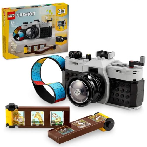 LEGO Creator Retro Styl Fotoaparát Televize S Anténou Kamera Sada Kostiček 31147 261 Dílů 8+