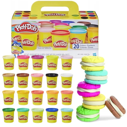HASBRO PLAY-DOH MODELÍNA 20 TUB KOLOROVÝ BALÍČEK A7924