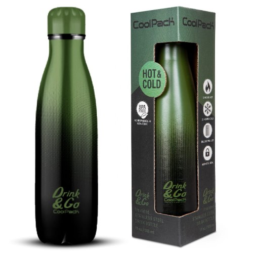 CoolPack Termos Drink&Go Kovový Hrnček Gradient Grass 500 ml