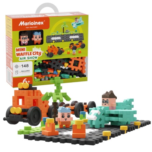 Marioinex Mini Waffle City Letecká show 148 dílů