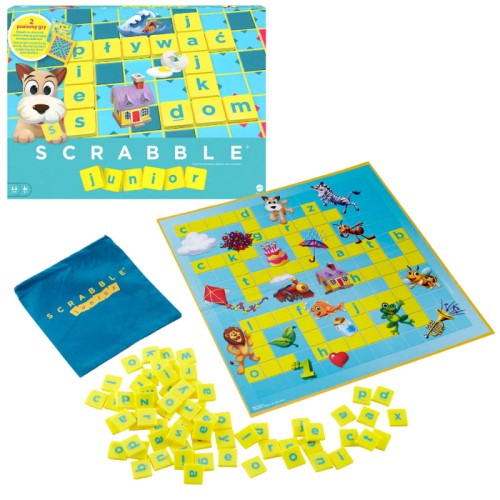 Scrabble Junior Towarzyska Gra Słowna 2w1 Dla Dzieci