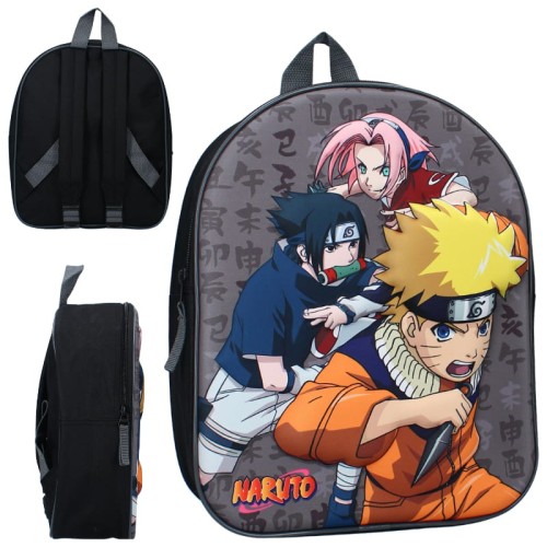 Vadobag Malý Dětský Školní Batoh Naruto 3D Potisk Naruto: Ninja V Tréninku 3D