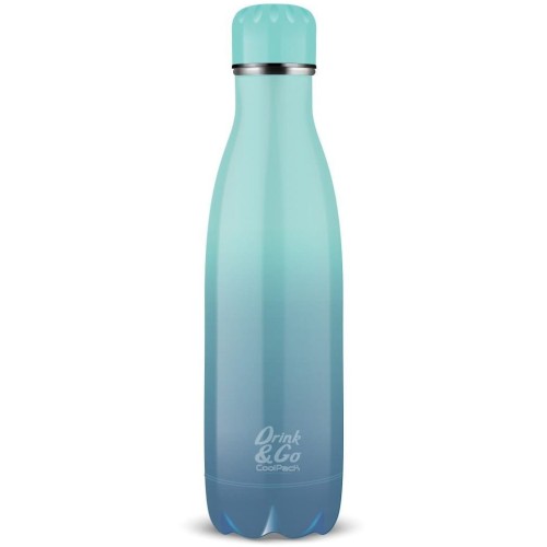 CoolPack Termohrnek Drink&Go Kovový Lahvička Gradient Modrá Laguna 500 ml