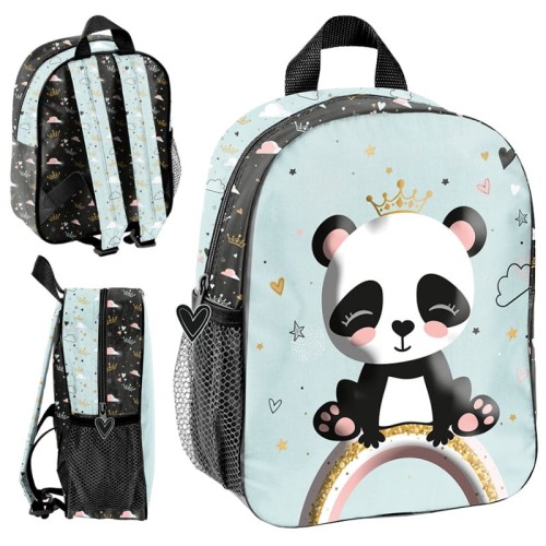 Paso Malý Backpack Předškolní Jednokomorový Modrý Panda 3D