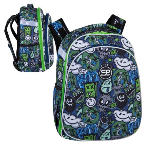 Coolpack Turtle Školní Batoh Pevný Monster Team