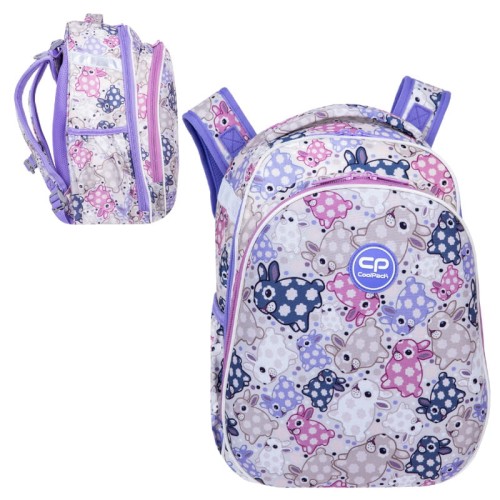 Coolpack Turtle Školní Batoh Zpevněný White Bunny