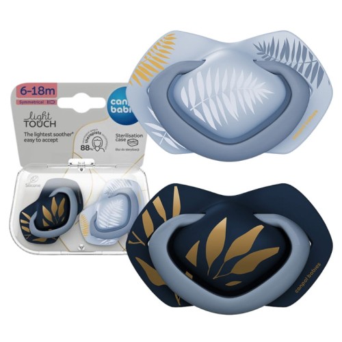 Canpol Babies Symetrický silikonový dudlík Light Touch 6-18m