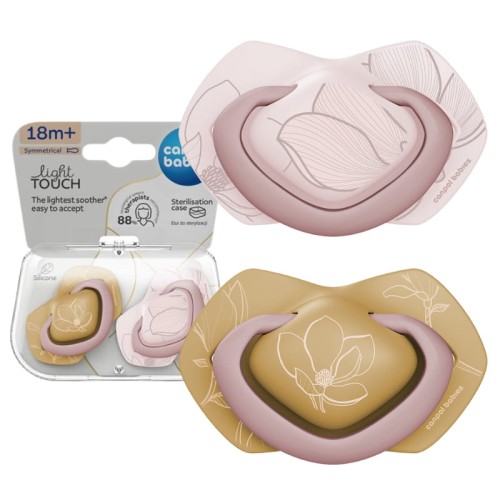 Canpol Babies Symetrický silikonový dudlík Light Touch 18m+