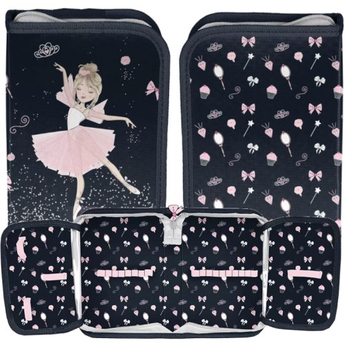 Pencil Case One-Chamber Without Equipment With Flaps Ballet Dancer