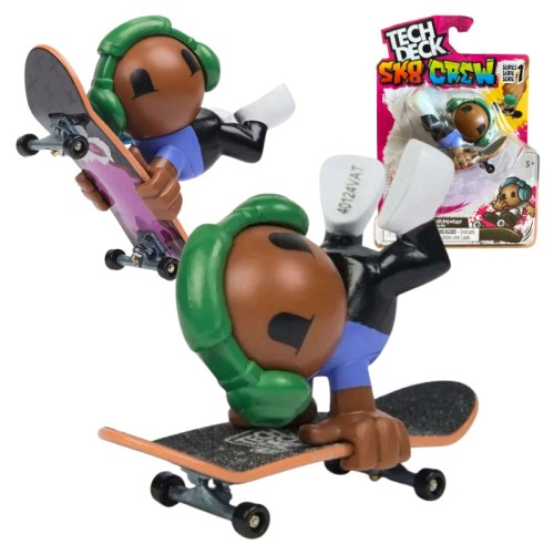 Tech Deck Sk8 Crew Pack Fingerboard + Figura Skater Zelená