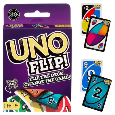 MATTEL SPOLEČENSKÁ HRA KARTOVÁ UNO FLIP KARTY 7+