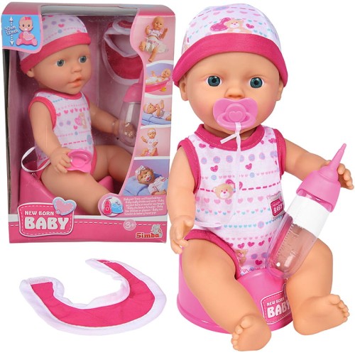 Novorozená miminko Interaktivní Multifunkční Růžová 30 Cm