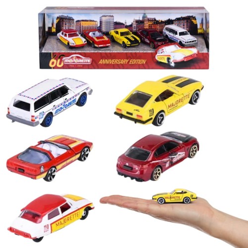 Majorette Sada 5-Pack Vozidel k 60. Výročí Jubilantní Edice Autíčka