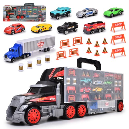 Dickie Toys 2v1 Sada Nákladní vůz + Kufr + Autíčka + Příslušenství 3+