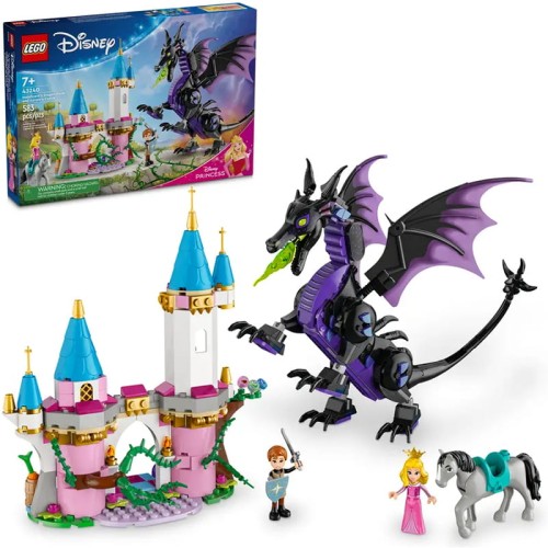 LEGO Disney Spící Kráska Diabolina jako drak Sada kostek 43240 583 ks. 7+