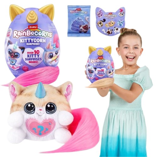 Zuru Rainbocorns Kittycorn Překvapení vejce Plyšový kocíček