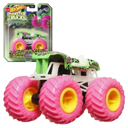 Hot Wheels Monster Trucks Svítící v Tmavé Twin Mill Auto