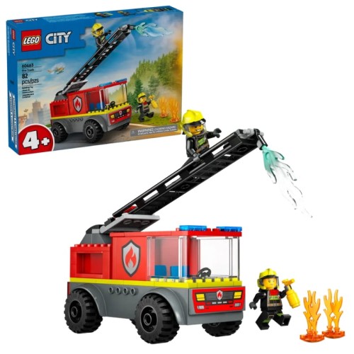 Lego City Sada Hasičské Auto S Žebříkem 82 Dílů 4+