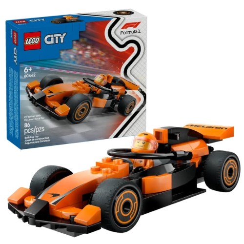 Lego City Sada F1 Řidič a vůz McLaren Kostky 86 ks 6+