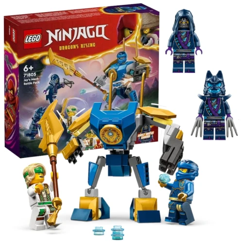 OUTLET! LEGO Ninjago Bojová sada s Jaya Mechem Stavebnice 71805 78 ks 6+