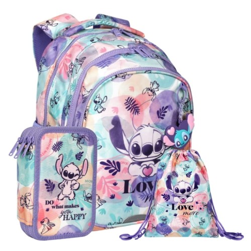 Sada Coolpack Školní Disney Fashion Stitch Batoh Mládežnický Jerry Taška Beta Pytlík S Výbavou Jumper 3