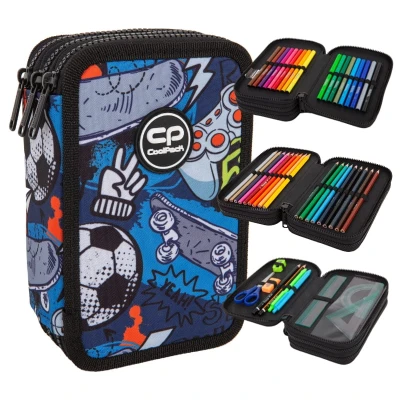 Coolpack Jumper 3 Piórnik Z Wyposażeniem Trzykomorowy Hobby