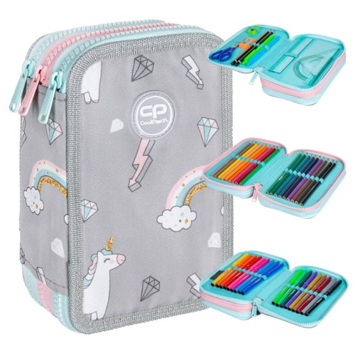 Coolpack Jumper 3 Penál S Vybavením Tříkomorový Sweet Dreams