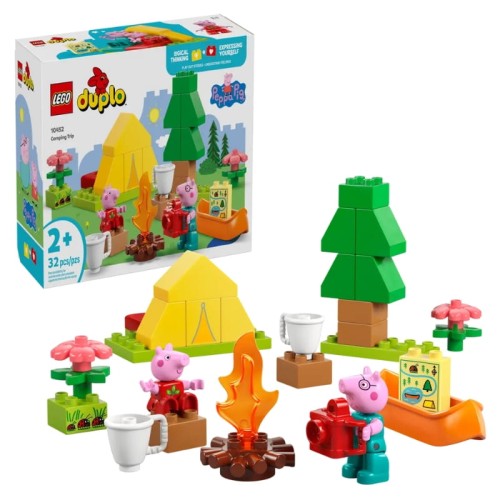 Lego Duplo Kostičky Prasátko Peppa Výprava Na Táboření Sada 32 ks 2+