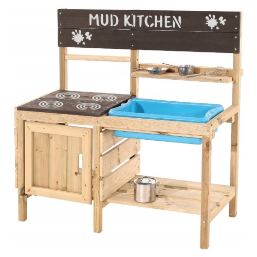 TP Toys Velká Dřevěná Zahradní Blátivá Kuchyně + Doplňky